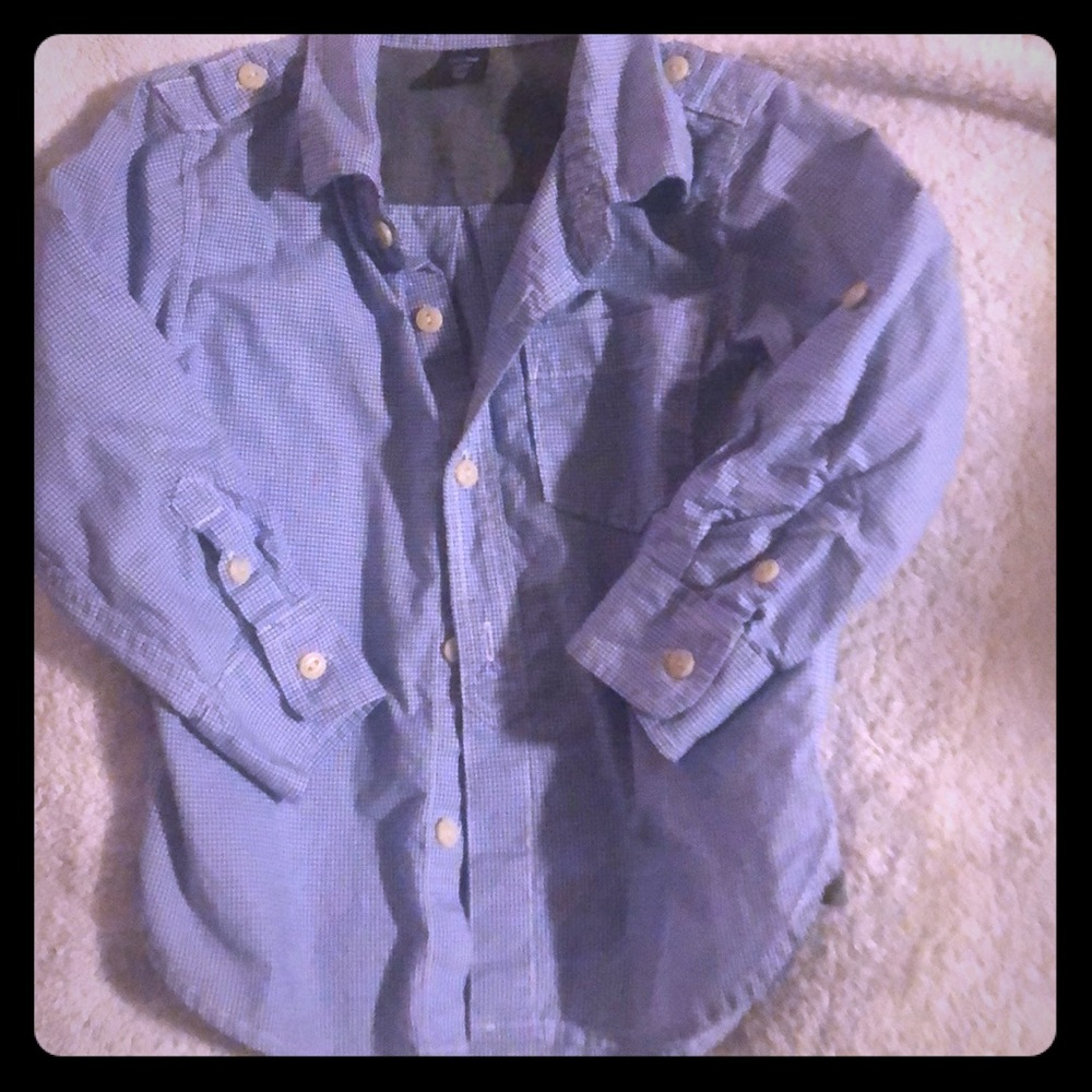 Long sleeve toddler button down shirt
